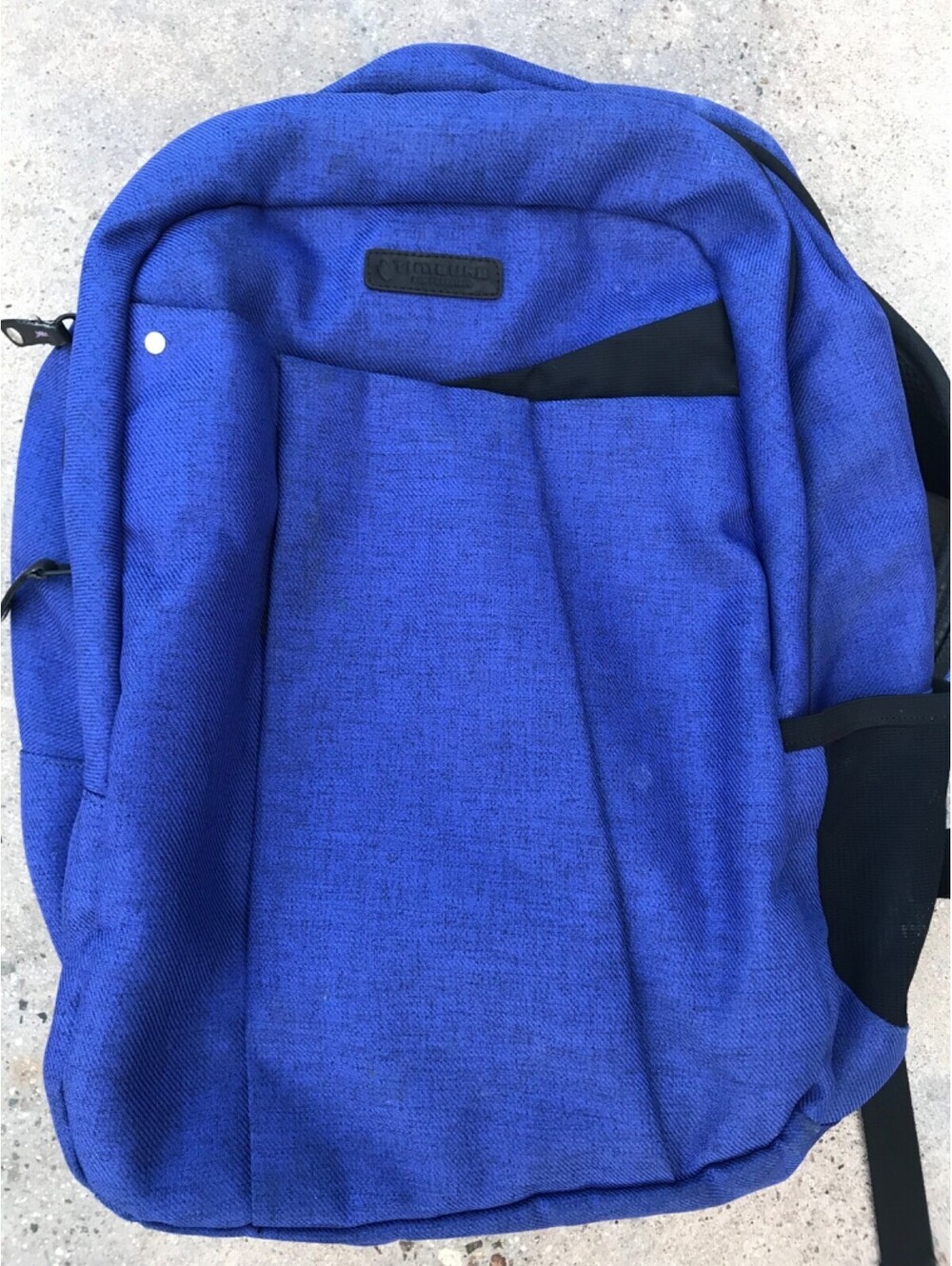 Timbuk2 San Francisco Laptop Backpack in Blue with Black Purple Pink Interior